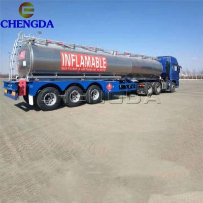 Remorque de réservoir de carburant en alliage d’aluminium de 45 tonnes